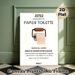 Toilet Paper Etiquette Painting Poster, Minimalist Witty French-themed Reminder Poster, Humorous Bathroom Rule Notice, Ideal For Home Restroom, Public_maomaolike.com