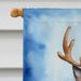 Belgian Tervuren Christmas Reindeer House Flag Large Porch Sleeve Pole Decorative Outside Yard Banner Artwork Wall Hanging, Polyester, House Size, Multicolor_maomaolike.com