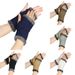 Unisex Fleece thickened half-finger gloves Warm short wrist cuff Knitted wool cuff furry gloves_maomaolike.com