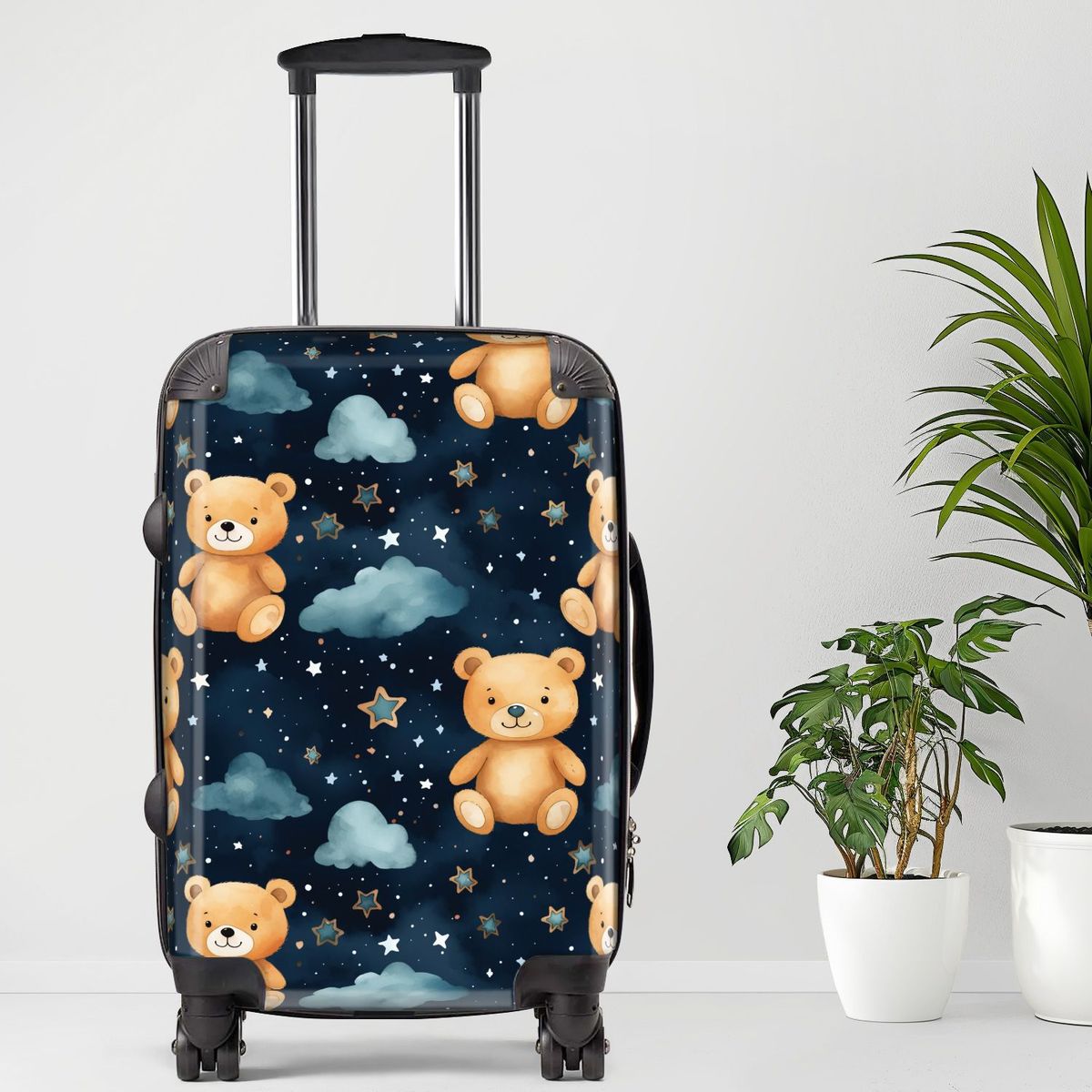 Bear14 Luggage, 20/24/28 Inch Luggage, Carry-On, Custom Luggage, Luggage Set, Suitcase, Travel, Vacation, Cabin Suitcase, Custom Suitcase, Personalized Luggage_maomaolike.com