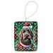 Wirehaired Pointing Griffon Christmas Porcelain Ornament Christmas Tree Hanging Decorations For Home Christmas Holiday, Rectangle, Gift, Multicolor_maomaolike.com