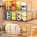 Kitchen Cling Film Organizer Cabinet Layered Fresh-Keeping Bag Set Storage Box Spice Drawer Divider Shelf_maomaolike.com