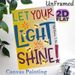 Let Your Light Shine Scripture Painting Poster, Vibrant Colorful Typography With Glowing Fireflies Poster, Uplifting Religious Message Ideal For Home_maomaolike.com