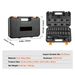 1/2 "drive Impact Socket Set, SAE And Metric 6-point Cr-V Steel With Ratchet Handle And Housing For Car, Truck And Home Repairs SAE (7/16" -1 ") And Metric (13-24mm) 2 Style Options_maomaolike.com
