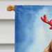 English Cocker Spaniel Christmas Reindeer House Flag Large Porch Sleeve Pole Decorative Outside Yard Banner Artwork Wall Hanging, Polyester, House Size, Multicolor_maomaolike.com