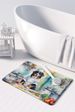 Bernese Mountain Dog The Chef Memory Foam Kitchen Mat Machine Washable Anti-Fatigue Mat Cushion Comfort Bath Mat Or Kitchen Rug_maomaolike.com