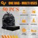 1.6 MIL 50/100 Pieces Ultra Thick Plastic Heavy-Duty 30-Gallon Garbage Bags (50 Pieces, 31.5in X 35.5in) - Ideal For Courtyard Fallen Leaves, Hotels, Malls, Supermarkets, Gardens, Streets & Homes_maomaolike.com