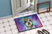 Schnauzer Hippie Dawg Doormat Front Door Mat Indoor Outdoor Rugs For Entryway, Non Slip Washable Low Pile, 24H X 36W_maomaolike.com