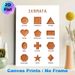 Greek Geometry Shapes Painting Poster, Matte Textured Greek Geometric Figures Poster, Clearly Labeled Design To Assist Geometric Learning, Suitable_maomaolike.com