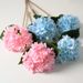 Hydrangea With Leaves, Wedding Decoration, Silk Photography Prop, Home Decor Fake Flower, Artificial Flower Wholesale_maomaolike.com