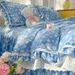 2026 New Spring Summer Four-Piece Set Ins Fresh Style Pure Blue Fully Washed Cotton Sheet Duvet Cover Floral Skirt Bed_maomaolike.com