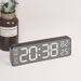 Metal Brushed Feel Wall New Multi-Functional LED Electronic Hot Selling Simple Alarm Clock_maomaolike.com