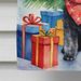 Black Toy Poodle Christmas Reindeer House Flag Large Porch Sleeve Pole Decorative Outside Yard Banner Artwork Wall Hanging, Polyester, House Size, Multicolor_maomaolike.com
