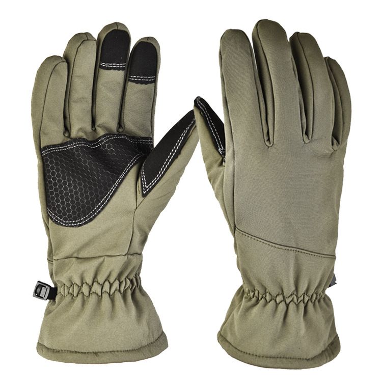 Outdoor sports warm non slip waterproof touch screen tactical camouflage mountaineering training plus velvet autumn and winter ski gloves_maomaolike.com