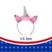 Unicorn Horn Headband Glitter Cute Unicorn Hairband Birthday Party Halloween Cosplay Clothing Hair Decoration 27cm* 12pcs_maomaolike.com