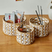 Desktop Woven Storage Box Coffee Table Entryway Key Miscellaneous Rattan Snacks Home Dormitory Cosmetics Round Handmade_maomaolike.com