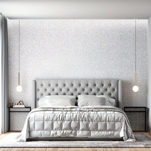 New Glitter Bedroom Living Room Removable Decoration Self-Adhesive Silver Powder Sticker Wallpaper_maomaolike.com