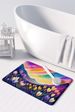 Crocus In Color Memory Foam Kitchen Mat Machine Washable Anti-Fatigue Mat Cushion Comfort Bath Mat Or Kitchen Rug_maomaolike.com