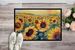 Kansas Sunflowers In Watercolor Doormat Front Door Mat Indoor Outdoor Rugs For Entryway, Non Slip Washable Low Pile, 24H X 36W_maomaolike.com