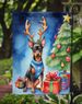 Miniature Pinscher Christmas Reindeer Garden Flag Mailbox Flag Decorative Yard Flag Banner Outside Patio Artwork Yard Flower Beds, Garden Size, Multicolor_maomaolike.com