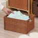 Large Capacity Bedroom Dormitory Wardrobe, Woven Fabric Storage Basket For Books, Snacks, Toys, And Miscellaneous Items_maomaolike.com