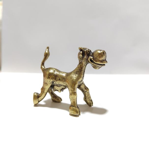 Farm Wild Animal Little Donkey Model Metal Horse Cartoon Cow Creative Miniature Landscape Simulation Small Ornament Wholesale_maomaolike.com