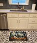 Saint Bernard Spooky Halloween Memory Foam Kitchen Mat Machine Washable Anti-Fatigue Mat Cushion Comfort Bath Mat Or Kitchen Rug_maomaolike.com