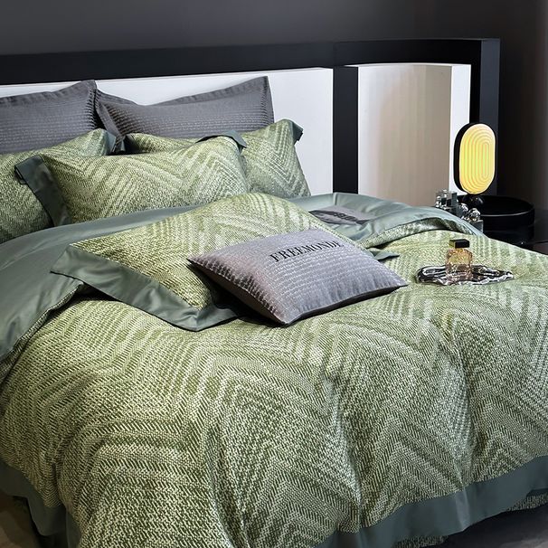 1 Gold Sun And Fluffy 120s Tencel Brushed Warm Four-Piece Set Naked Sleep Feel Long-Staple Cotton Soft Bedding_maomaolike.com