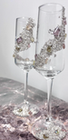 Galaxy Crushed Stone Toasting Festive Red Champagne Cup Handmade New Wedding Gift For Best Friend 2025_maomaolike.com