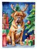 Dogue De Bordeaux Christmas Reindeer House Flag Large Porch Sleeve Pole Decorative Outside Yard Banner Artwork Wall Hanging, Polyester, House Size, Multicolor_maomaolike.com