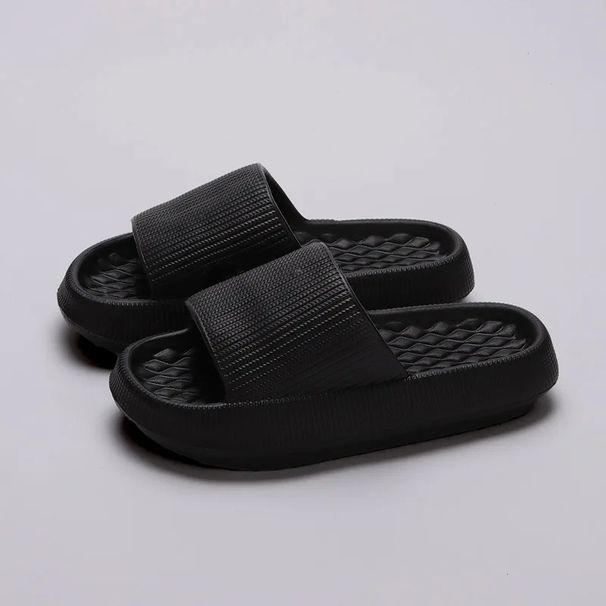 4cm Summer Non-slip Soft Cloud Slippers Women Comfy Eva Thick Platform Slides Woman Couple Bathroom Home Flip Flops_maomaolike.com