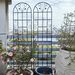 4 Pack Metal Garden Trellis 86.7" X 19.7" Rustproof Trellis For Climbing Plants Outdoor Flower Support Black_maomaolike.com