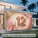 12th Birthday Party Backdrop - 2D Flat Polyester Wall Hanging With Glitter Shine Bright Text, Pink Golden Sparkles, Photo Props_maomaolike.com