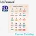 Arabic Numbers Painting Poster, Pastel-colored Educational Poster, Clear Arabic Number & Corresponding Word Display For Language Learning, Ideal For_maomaolike.com