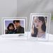 Transparent Glass Display Stand Empty Simple Crystal High-End Photo Frame_maomaolike.com