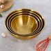 3pcs Stainless Steel Basin, Golden Cooking Mixing Baking Special Kitchen And Noodle Basin Salad Bowl_maomaolike.com