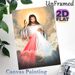 Divine Jesus Painting Poster, Serene Glowing Religious Scene Poster, Inspirational Spiritual Decor Ideal For Home, Prayer Room_maomaolike.com