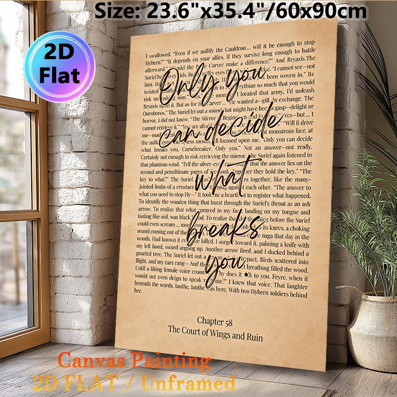 Inspirational Literary Quote Painting Poster, Vintage Aged Book Page Style Poster, Thought-provoking Motivational Decor Ideal For Home, Reading Nook_maomaolike.com
