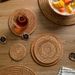 Handmade Rattan Heat Insulation Tea Household Dining Plate Bowl Casserole Cup Anti-scald Table Mat_maomaolike.com
