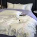 2026 New Luxury High-End Thickened Simple Four-Piece Floral Embroidered Duvet Cover Sheet Bed Skirt Bedding Set 4-piece Set_maomaolike.com