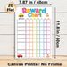 Reward Chart Painting Poster, Vibrant Cartoon Car & Cake Themed Poster, Practical Tool For Tracking Daily Behaviors, Ideal For Home Use_maomaolike.com
