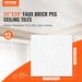 VEVOR Ceiling Tiles 12-Pack 24 X 24 In PVC Easy Installation White Echo Pattern_maomaolike.com