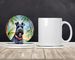 Kerry Blue Terrier Luau Large Sandstone Coasters Pack Of 4 Absorbent Round Coasters Decor Gifts For Men Or Women, 4 In, Multicolor_maomaolike.com