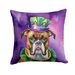 Boxer King Of Mardi Gras Throw Pillow Machine Washable, Indoor Outdoor Decorative Pillow For Couch, Bed Or Patio, 18Hx18W_maomaolike.com