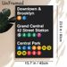 NYC Subway Station Guide Painting Poster, Vibrant Typographic Transit Info Poster, Clear Subway Route Reference Suitable For Home, Office And_maomaolike.com