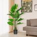 5 Feet Artificial Tree Monstera Deliciosa Plant For Home Indoor And Outdoor_maomaolike.com