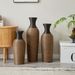 3-piece Set Of Beige+black Decorative Floor Vases, Classic And Neat Floor Vases With High Independent Flower Racks, Artificial Vine Vases, PVC Floor Vases, Home Decoration Flower Racks_maomaolike.com