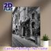 Vintage European Alley Painting Poster, Monochrome Old Town Street Scene Poster, Nostalgic Classic Design Brings Serene Ambiance Ideal For Living_maomaolike.com