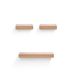 Floating Shelves 23.62" Wall Mounted Wood Shelves For Bathroom, Bedroom, Living Room, Kitchen, Hanging Shelf For Books/Storage/Decor With Invisible Brackets, Maple_maomaolike.com