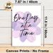 Inspirational Quote Floral Painting Poster, Soft Watercolor-style Light Purple Flower Poster, Warm Encouraging Decor For Bedroom, Living Room And_maomaolike.com